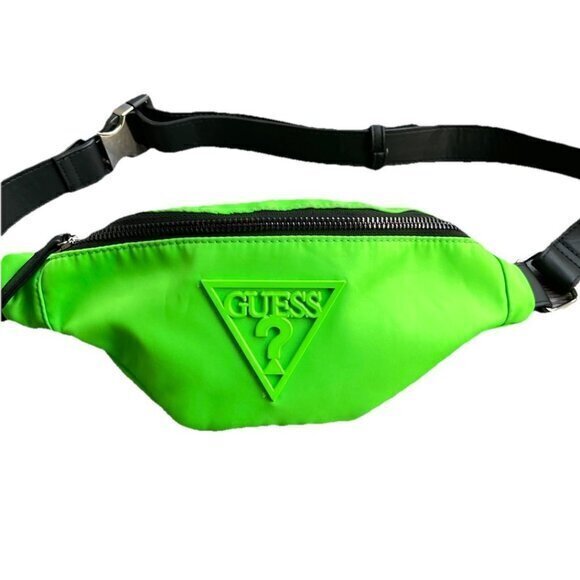 Vintage GUESS Fanny Pack California Green Men’s Waist Belt Bag Across Body 90s - Picture 1 of 15